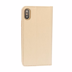 Smart Book Magnetinis dėklas telefonui Iphone 12 MINI (m) - auksinis