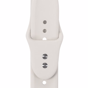Skystojo silikono dirželis Crong Liquid, skirtas Apple Watch 38/40/41/42 mm, akmens smėlio spalvos