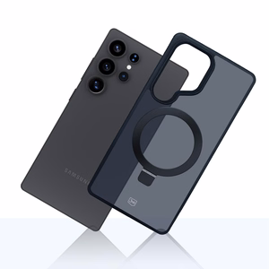 Чехол 3mk Smoke Mag&Stand для Samsung Galaxy S25 Ultra - чёрный