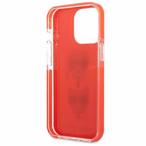 Karl Lagerfeld Karl & Choupette Head dėklas telefonui iPhone 13 Pro / iPhone 13 - raudonas