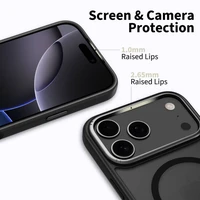 Tech-Protect MagEdge MagSafe dėklas telefonui iPhone 17 Pro - matinė juoda