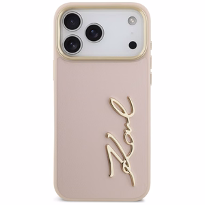 Karl Lagerfeld Karl Script Logo dėklas iPhone 17 Pro Max - rožinis