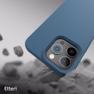 "Etteri" silikoninis dėklas "iPhone 16 Pro 6,3" tamsiai mėlynas