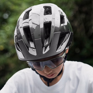 Rockbros LK-67 jaunimo dviratininko šalmas su nuimamu skydeliu, 54–58 cm – pilkas