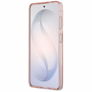 Guess dėklas IML Gradient Triangle MagSafe for Samsung Galaxy S26 rožinis