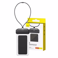 Vandeniui atsparus telefono dėklas "Baseus AquaGlide" (juodas)