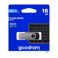 Goodram UTS2 USB atmintukas 16 GB USB A tipo 2.0 Juoda, Sidabras