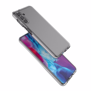 Spring dėklas telefonui gelinis dėklas su spalvotu rėmeliu Samsung Galaxy A13 5G juoda