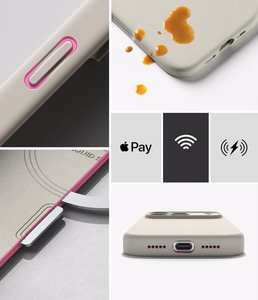 Ringke MagSafe silikoninis dėklas, skirtas iPhone 18 Pro Max – smėlio spalvos