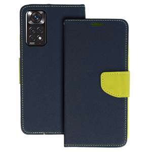 Чехол Fancy для Xiaomi Redmi Note 11 5G/Note 11S 5G/Poco M4 Pro 5G тёмно-сине-лаймовый