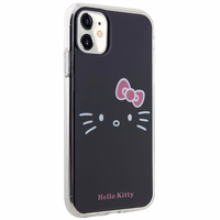 Hello Kitty IML katės veido dėklas telefonui iPhone 11 / Xr - juodas