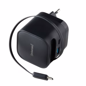 Intenso Power Adapter 1xUSB-A/1xUSB-C Black 7806520