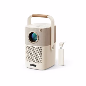 "Yaber T2 Plus" LCD FullHD 1080p multimedijos projektorius su JBL garsiakalbiais - smėlio spalvos