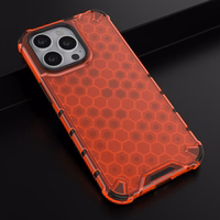 Honeycomb Case šarvu dangtelis su TPU buferiu iPhone 13 Pro raudonas