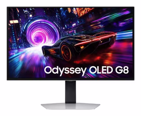 Samsung G81SF kompiuterio monitorius 68,6 cm (27") 3840 x 2160 pikseliai 4K Ultra HD OLED Sidabras