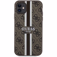 Guess GUHMN61P4RPSW iPhone 11 / Xr rudas/rudas kietas dėklas 4G Printed Stripes MagSafe