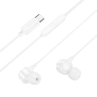 Ausinės Borofone BM94 USB-C baltos