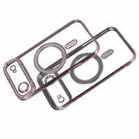 Dėklas telefonui (m) Bling Magsafe Case for Iphone 17 Air - rožinis