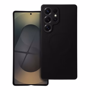 SILIKONINIS MAGNETINIS DĖKLAS suderinamas su MagSafe SAMSUNG S25 Ultra juodas