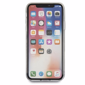 Guess gėlių troškimas raudona rožė dėklas telefonui iPhone X - permatomas