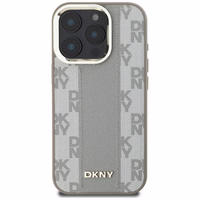 DKNY languotas raštas Magnetinis iPhone 16 Pro dėklas - smėlio spalvos
