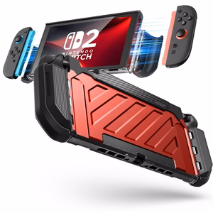 Supcase Unicorn Beetle Pro dėklas Nintendo Switch 2 - raudonas ir juodas