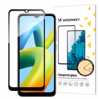 Wozinsky Pilno klijavimo apsauginis stiklas Xiaomi Redmi A1+ 9H, su juodu rėmeliu