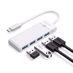 Orico PAPW4A-C3 USB šakotuvas 4 prievadų 4x USB-A 3.0 1.8m - balta