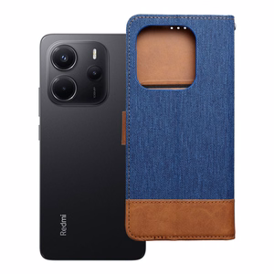 Чехол-книжка для Xiaomi Redmi NOTE 14 4G (GLOBAL - 164,84mm x 78,15mm x 8,16mm) Jeans Book синий
