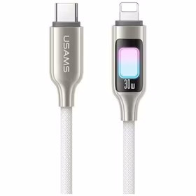 Laidas USAMS TC Series SJ749 30W USB-C į Lightning 1,2 m titaninis
