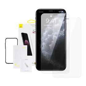 Baseus 0.3mm Pilno stiklo grūdintas stiklas (2vnt. rinkinys) iPhone XS Max/11 Pro Max 6.5 colių