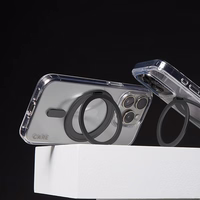 CARE by PanzerGlass Funkcinis dėklas telefonui su stovu iPhone 16 Pro 6.3" juodas/juodas Magnetinis 1322