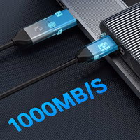 Orico AM2C3-2N dviejų diskų dėklas dviem M.2 NVME USB-C 3.2 10Gb/s diskams - pilkas