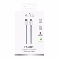 Puro Fabrik 60W USB-C - USB-C kabelis 1.5m - mėlynas