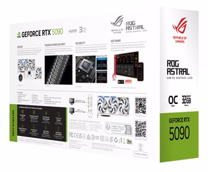 ASUS ROG Astral - -RTX5090-O32G-WHITE NVIDIA GeForce RTX 5090 32 GB GDDR7