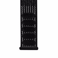 Crong Nylon Reflex - sporto Band Apple Watch 44/45/46/49 mm (juodas)