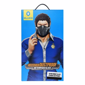 5D Mr. Monkey Glass - Apple iPhone 16 Pro Max juodas (Stiprus dulkių atsparumas)