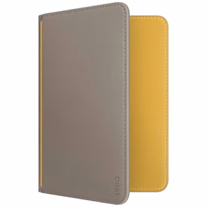 Чехол Uniq Belmont RFID Blocking для паспорта - серый/жёлтый