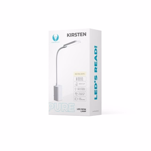 Desk LED Lempa 6W with clip PURE FLB-10 KIRSTEN baltas Forever Light
