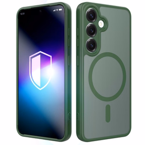 3mk Misty MagCase dėklas Samsung Galaxy S25 - žalias