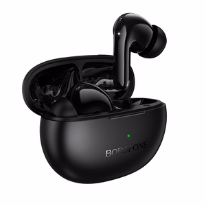 Juodos TWS Bluetooth ausinės Borofone FQ16 Star, ANC+ENC, Smart AI