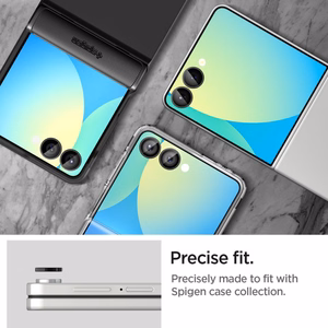 Spigen Optik Pro HD Glas.TR EZ Fit 2 rinkinys Kameros apsauga Samsung Galaxy Z Flip 7 - juodas