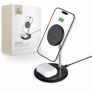 Tech-Protect QI15W-A39 2in1 MagSafe įkrovimo stotelė - juoda