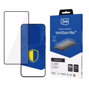 Sustiprintas viso ekrano grūdintas stiklas 3mk HardGlass Max Black, skirtas "Xiaomi 15