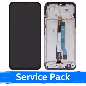 LCD ekranas suderinamas su Xiaomi Redmi 15C 5G (ES versija) juodas su rėmeliu (Service Pack)