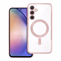 ELECTRO MAG COVER dėklas telefonui suderinamas su Magnetiniu MagSafe SAMSUNG A54 rožinis auksas