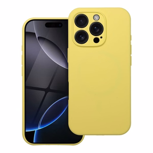 Silikoninis dėklas 2mm IPHONE 15 Pro Max suderinamas su Magnetine citrinų
