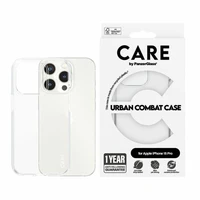 CARE by PanzerGlass Urban Combat dėklas telefonui iPhone 15 Pro - skaidrus