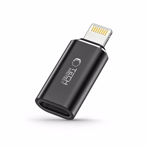 Tech-Protect UltraBoost Lightning (kištukas) / USB-C (lizdas) adapteris - juodas