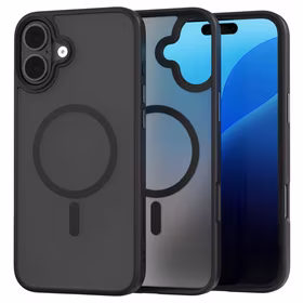 Spacecase Dėklas Hybrid Mag iPhone 16 Plus juodas